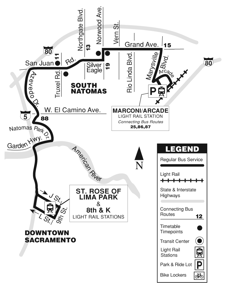routes - sacramento regional transit